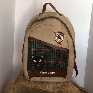 Sanrio Chococat Backpack plaid/tan
